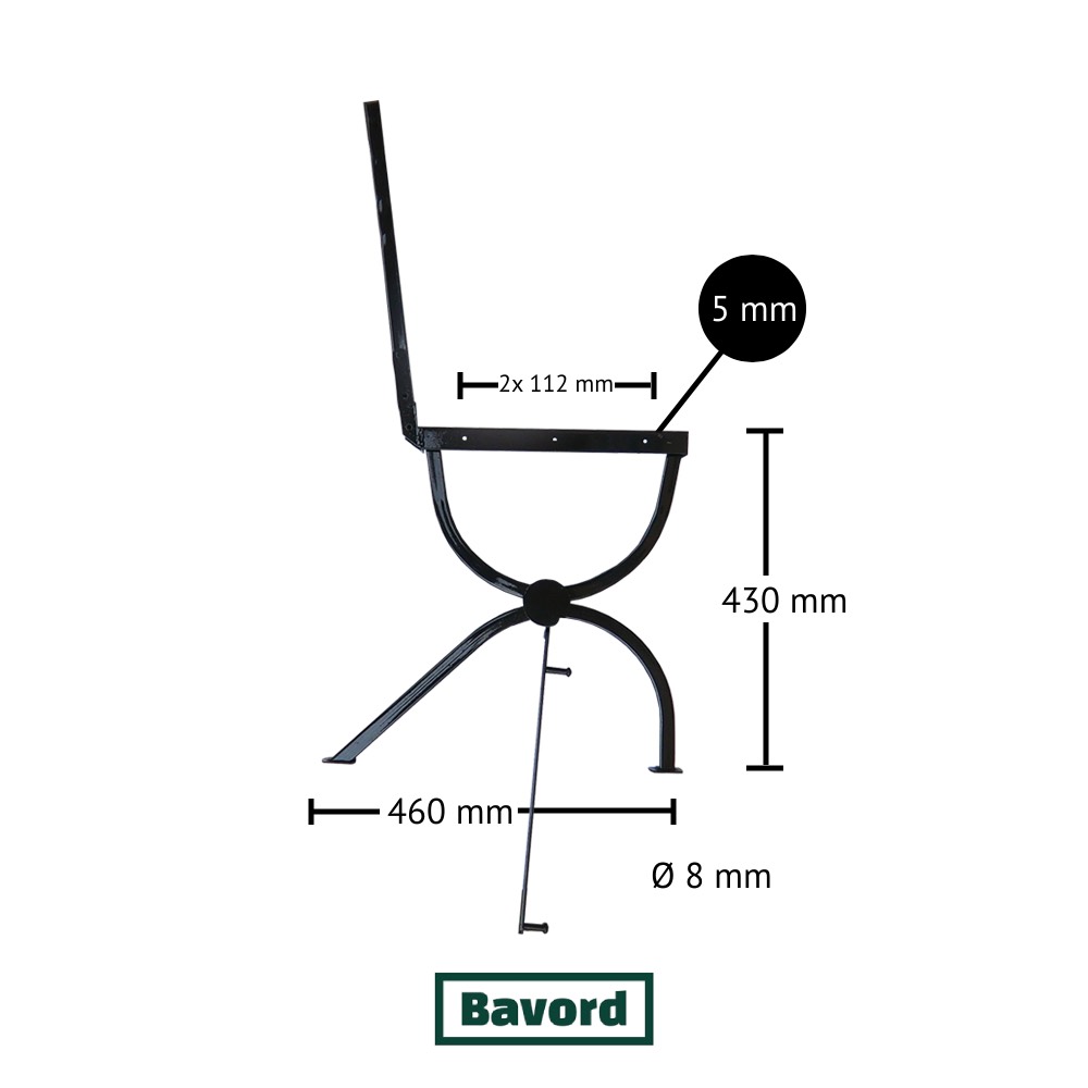 Bankgestell mit Lehne - 3